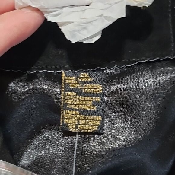 IMAN Suede Leather Moto Jacket 2X Cinch Gold Glam Y2K Bomber Grunge Baddie Biker - Picture 5 of 13